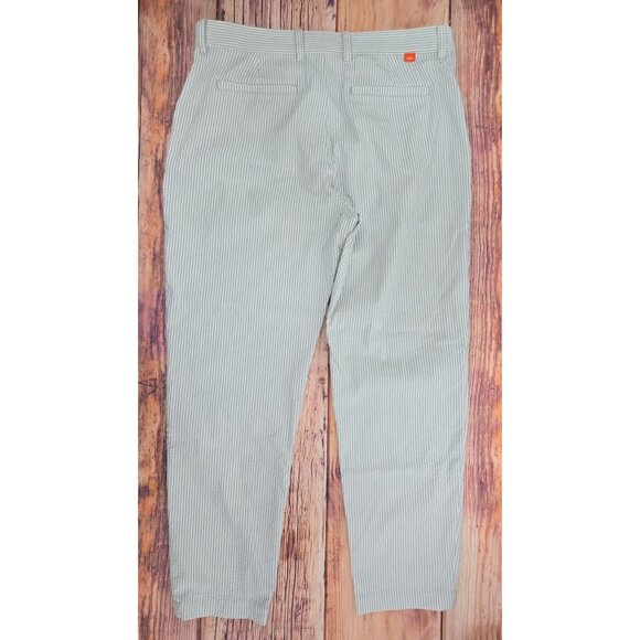 Nike Mens Dri-Fit Striped Pants 38X30 Gray & White - Picture 2 of 9